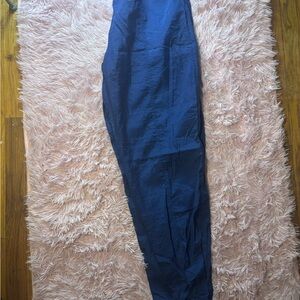 Vintage Reebok Men's Deep Blue Nylon Pants